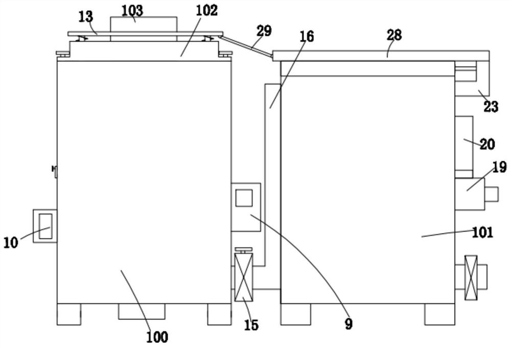 Efficient dehydration device for coal bed gas ground gathering and transportation and use method of efficient dehydration device