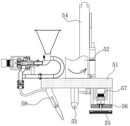 A mold core processing device for manufacturing a gradually changing angle light guide plate