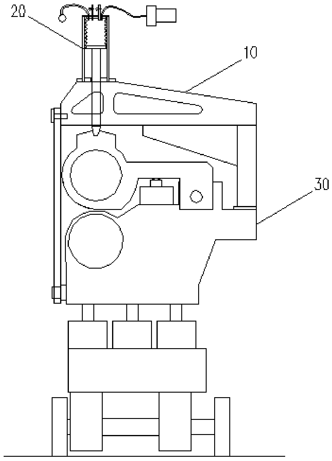 Pressure device of calendaring machine