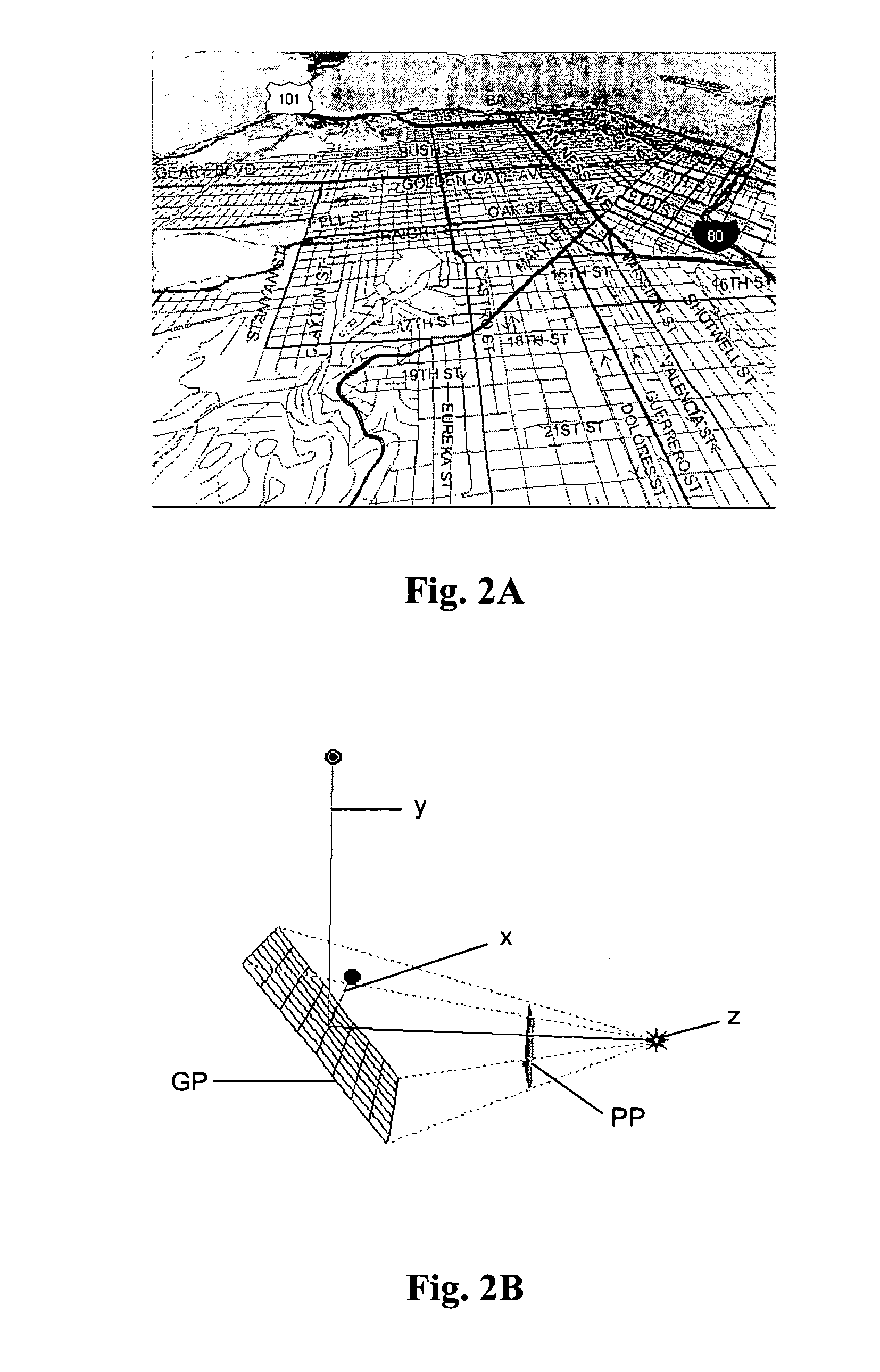 Non-perspective variable-scale map displays