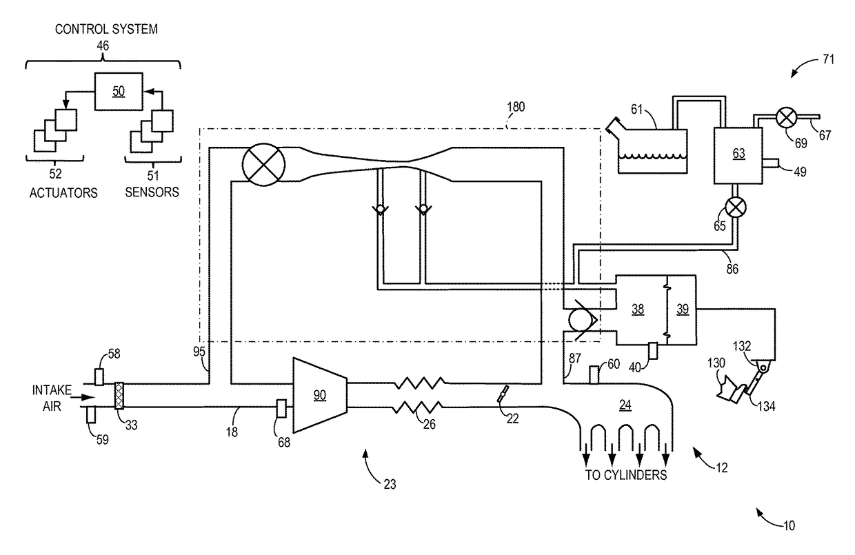 Bidirectional valved aspirator for surge control and vacuum generation