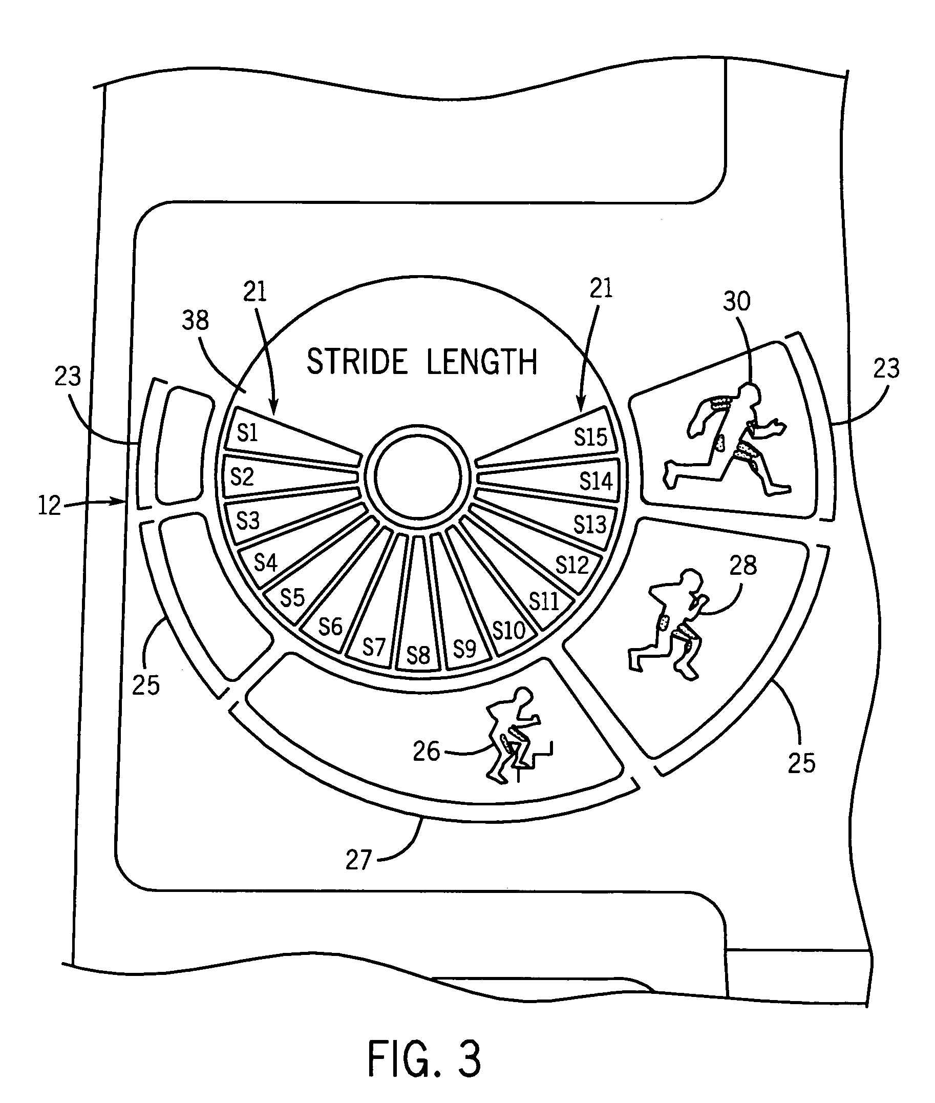 Metric display for exercise equipment