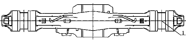 Integral forming process of DZ1 type side frame guide frame of wagon