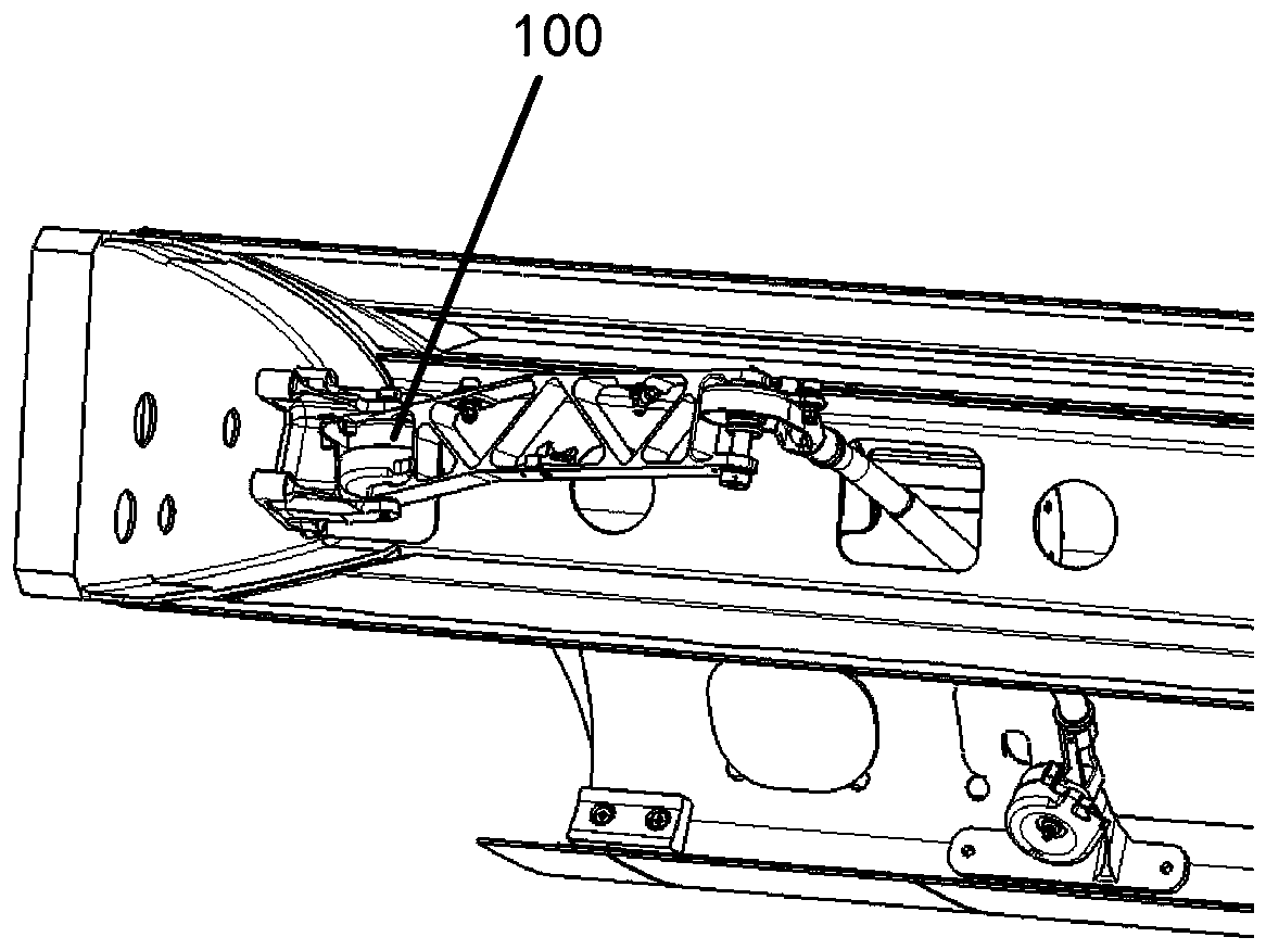 Rocker arm type moving cable mechanism