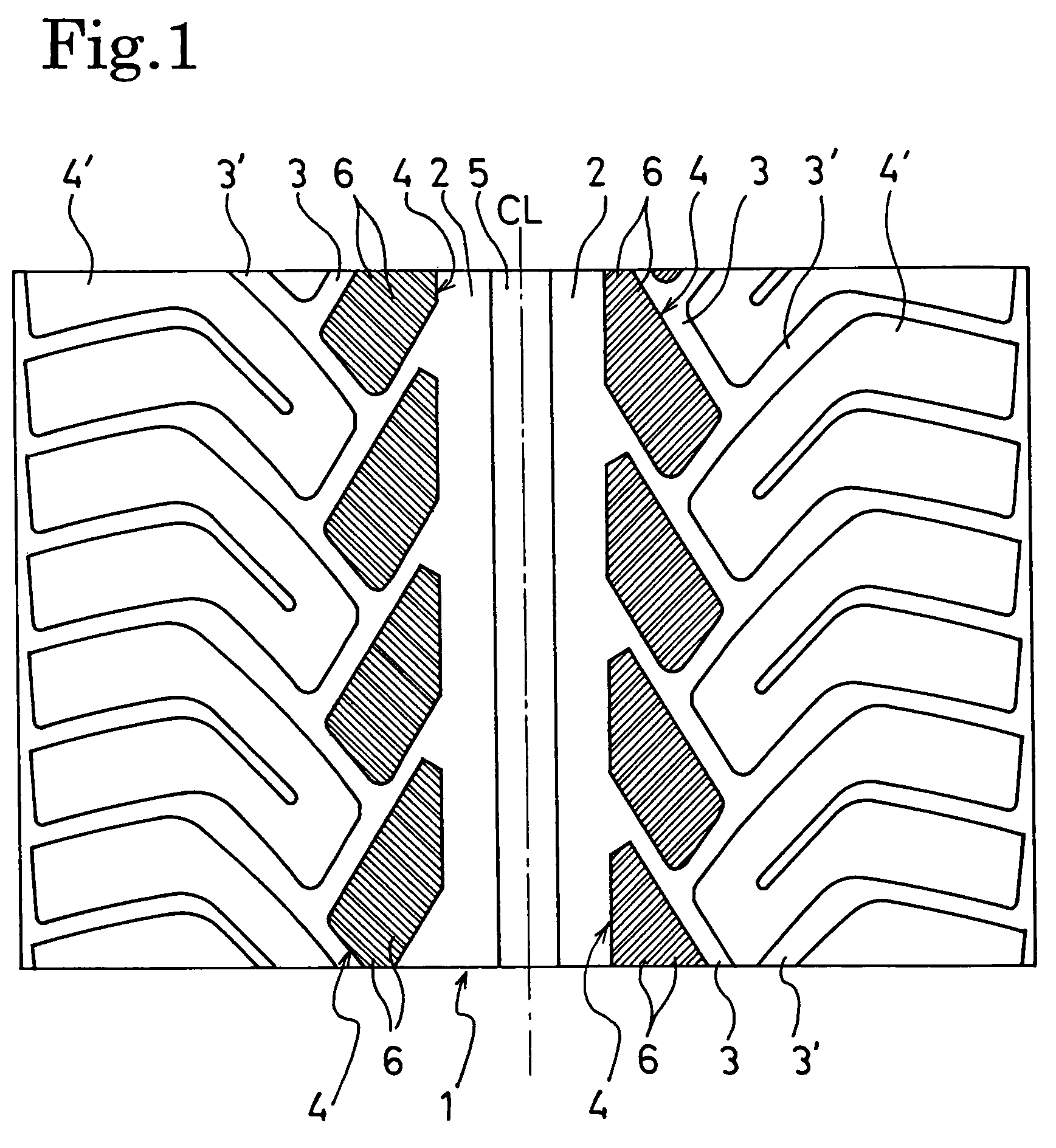 Pneumatic tire with tread having fine grooves