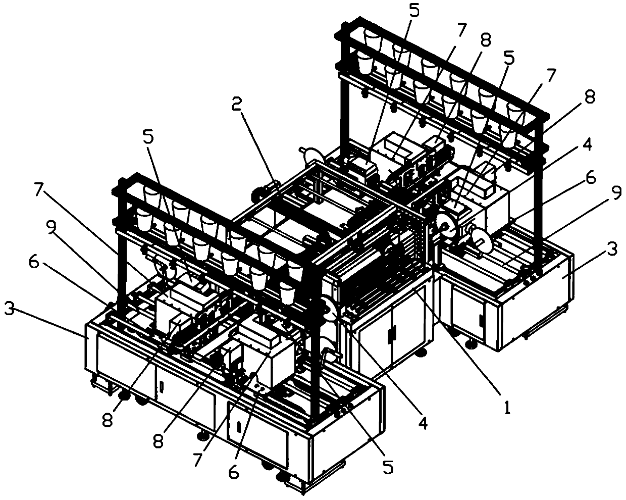 Intelligent automatic double-sided sewing equipment