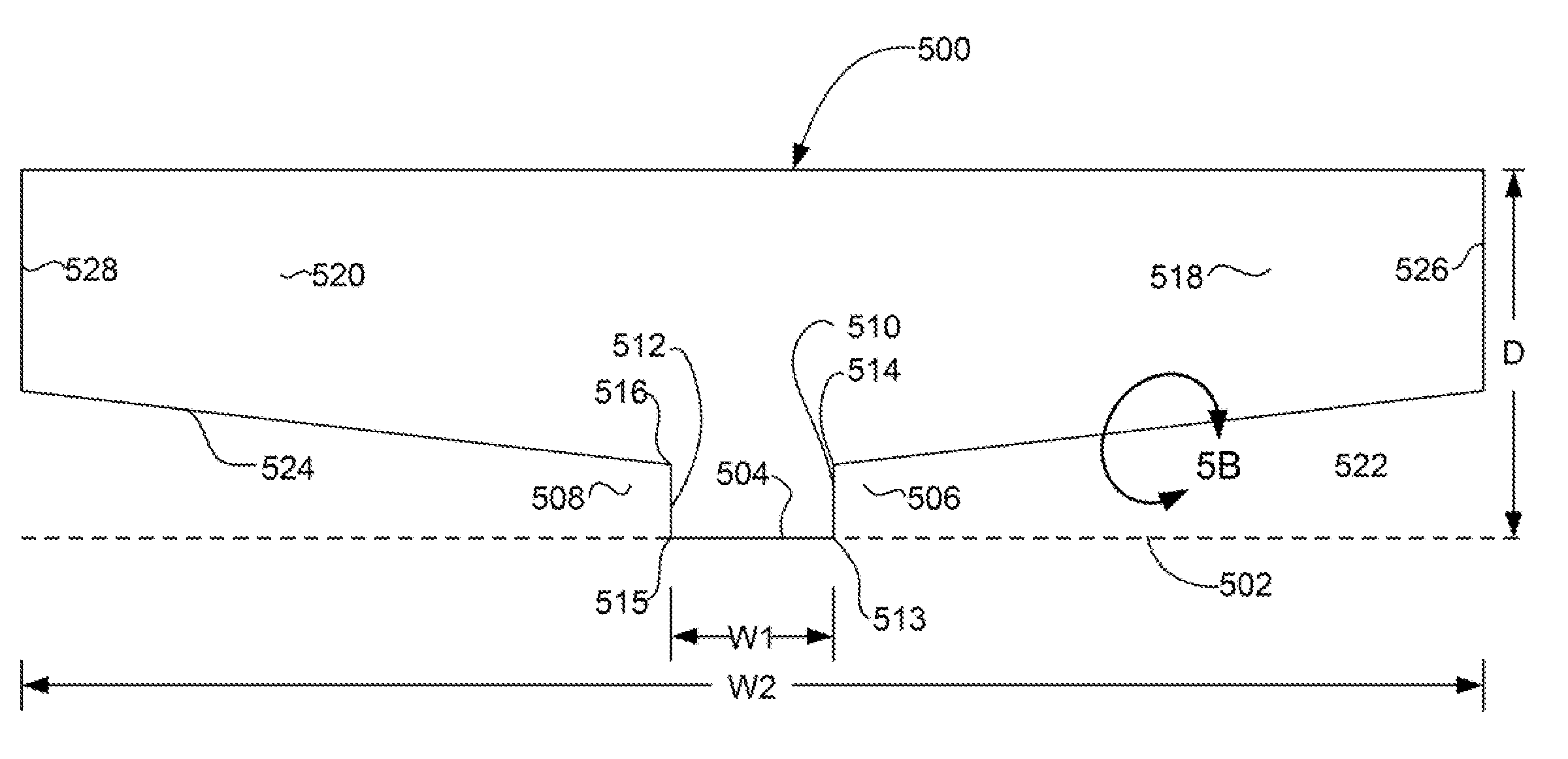 Notched shield and pole structure with slanted wing for perpendicular recording