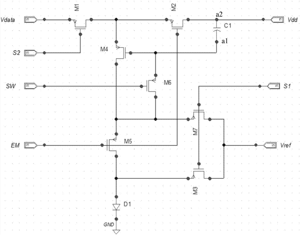 OLED pixel compensation circuit and control method thereof