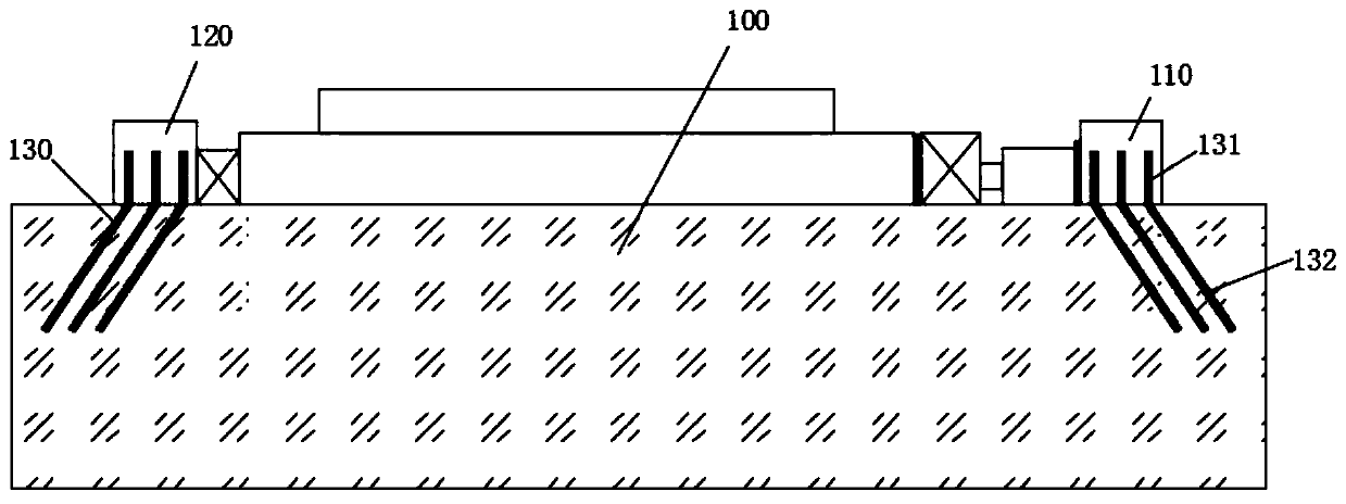 Ballastless track deviation rectifying system and pushing device