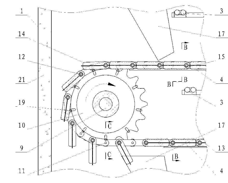 Shifting rod type infrared vegetable dehydrator