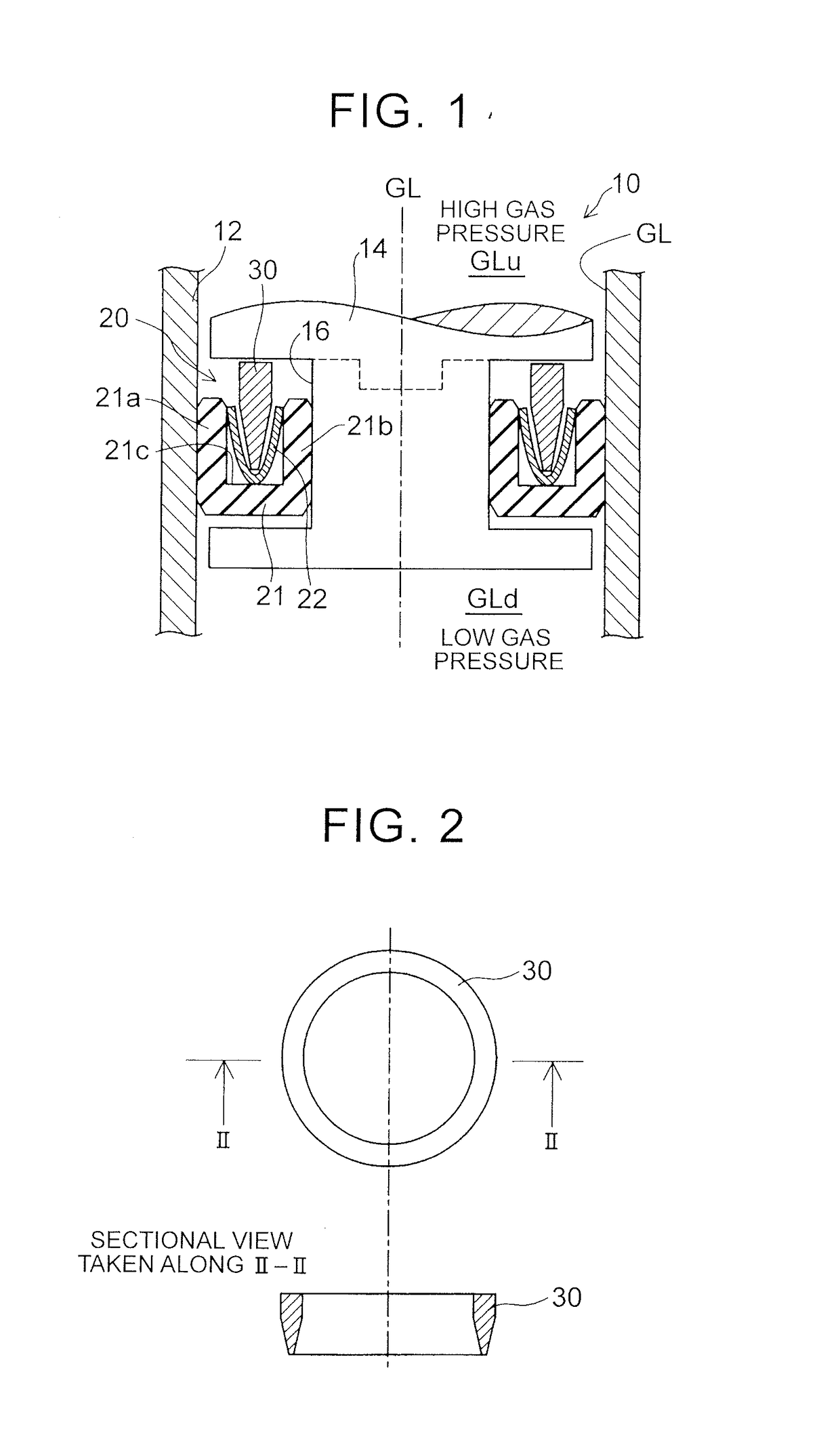 Seal body and gas seal mechanism