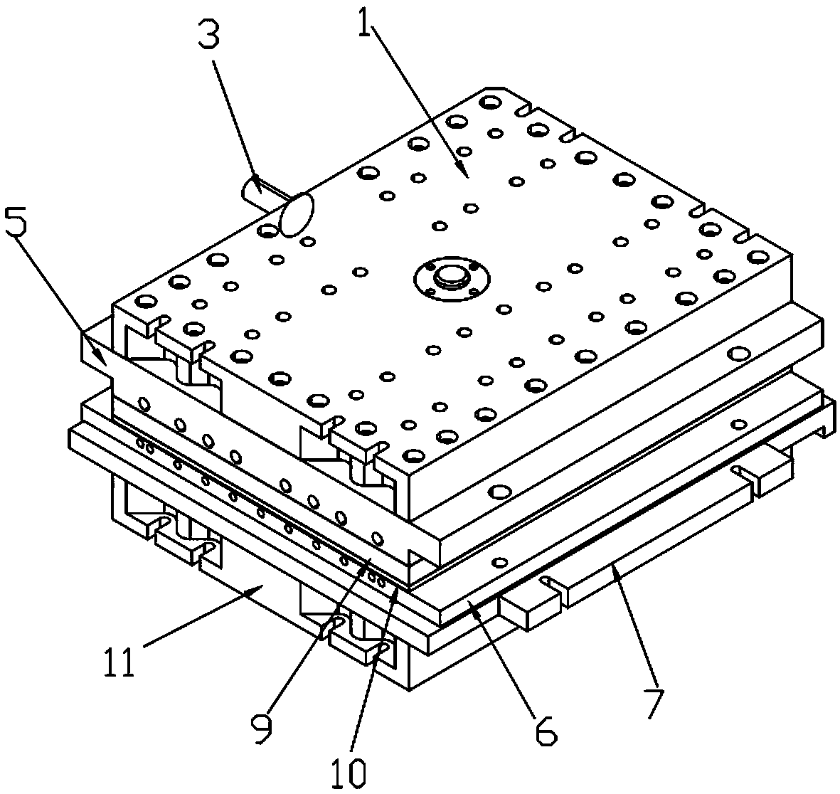 Hydraulic injection mold