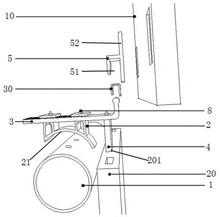 Dry-hanging system for decoration material with curved surface adjustable