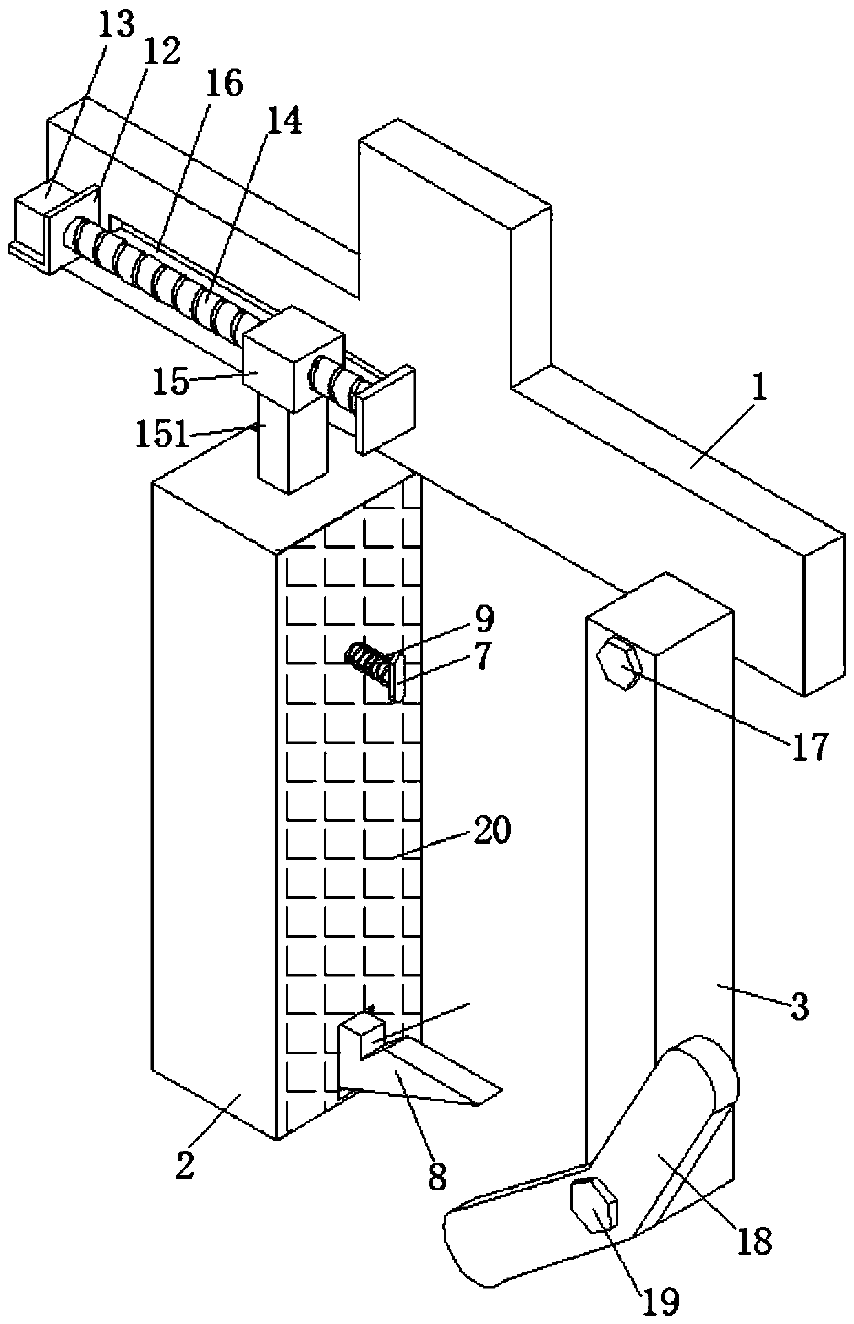 Clamping mechanism used for industrial robot