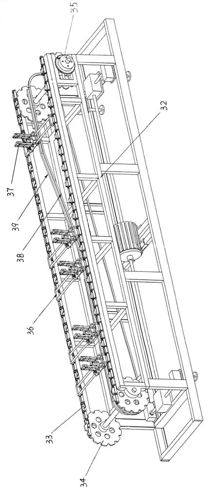 Blowing-free demolding machine for colloidal gloves