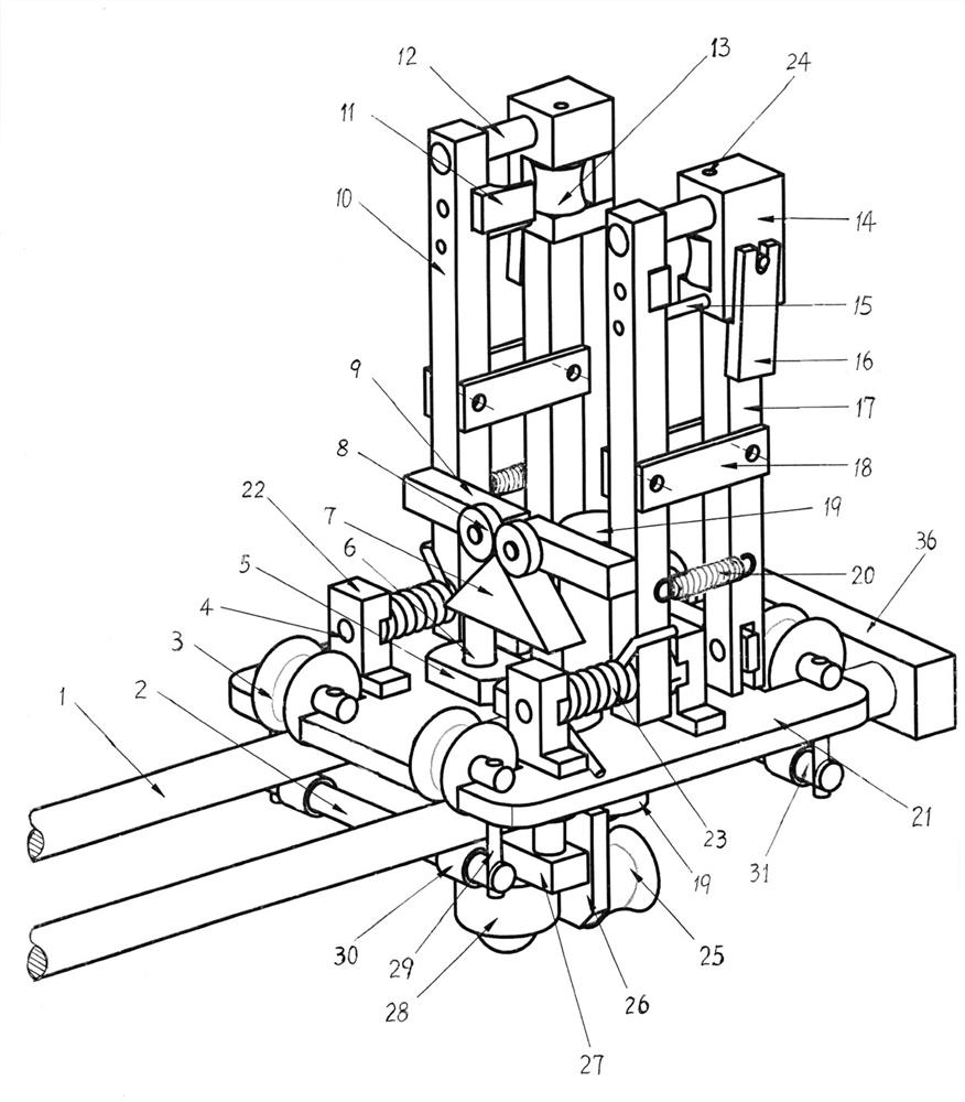 Blowing-free demolding machine for colloidal gloves