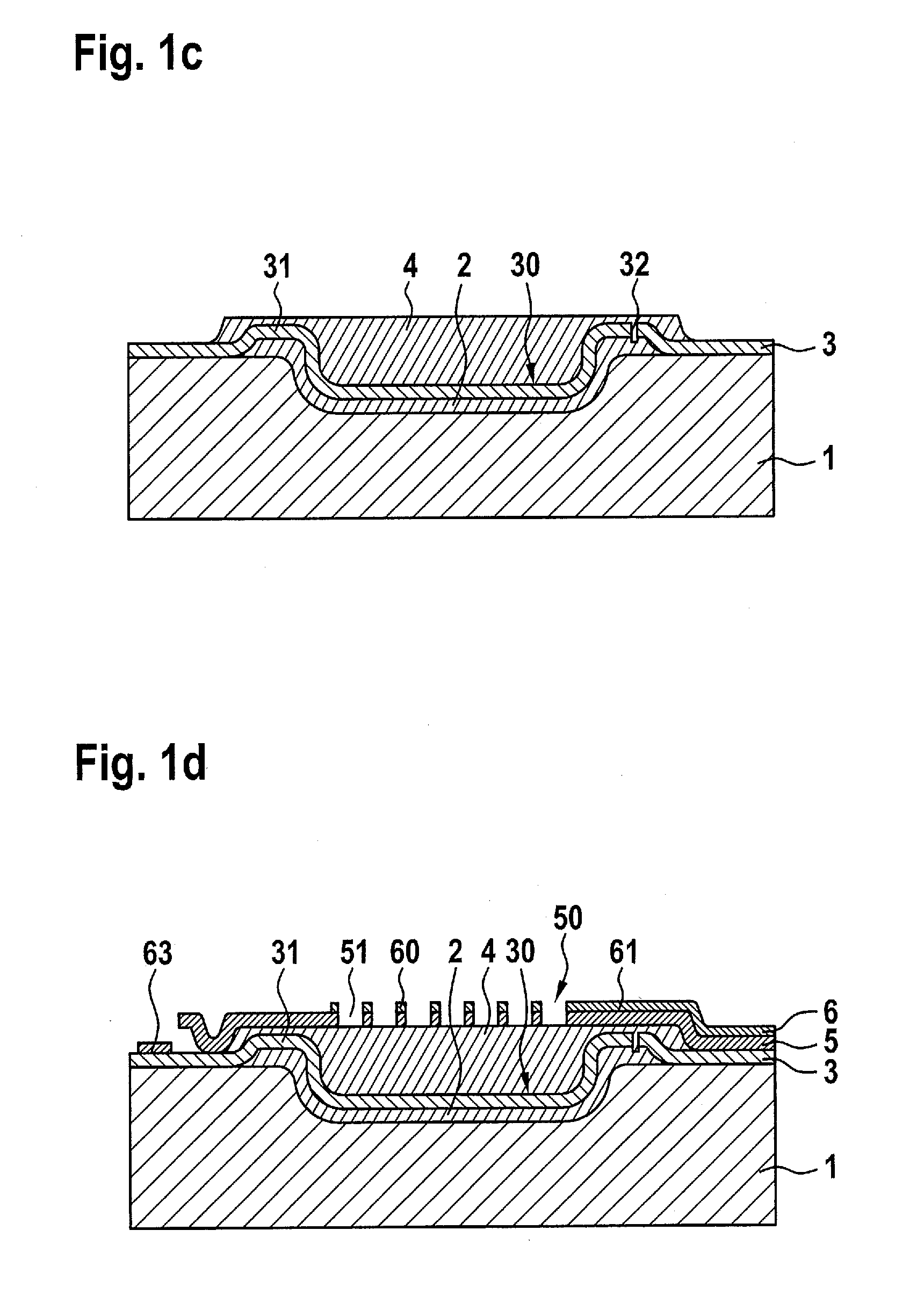 MEMS device having a microphone structure, and method for the production thereof