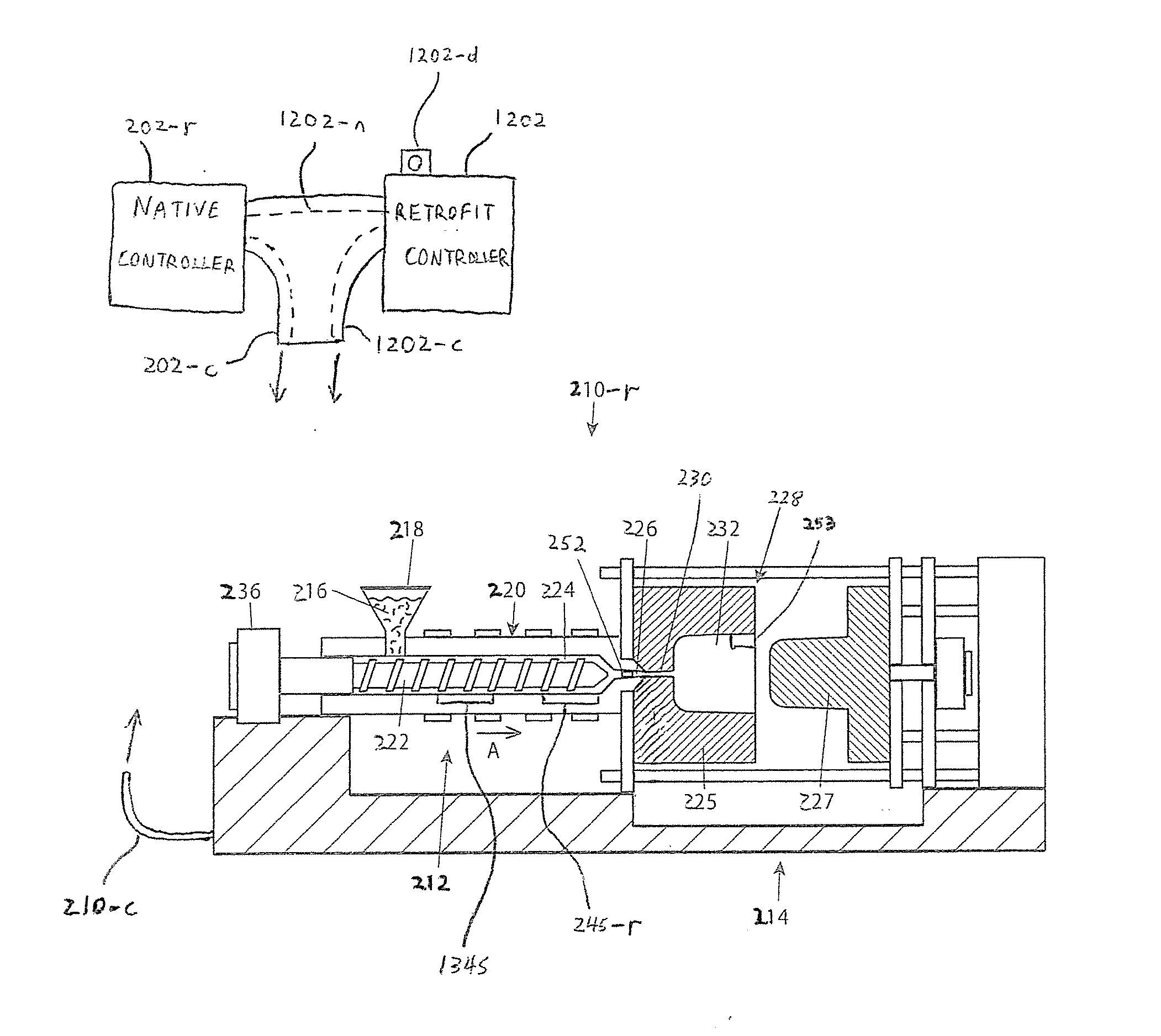 Methods of Using Retrofitted Injection Molding Machines with Reduced Pressures