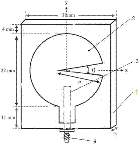 Miniature planer ultra-wide-band antenna