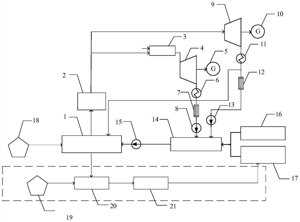 Hydrogen-steam combined cycle power generation system and method based on aluminum-water reaction