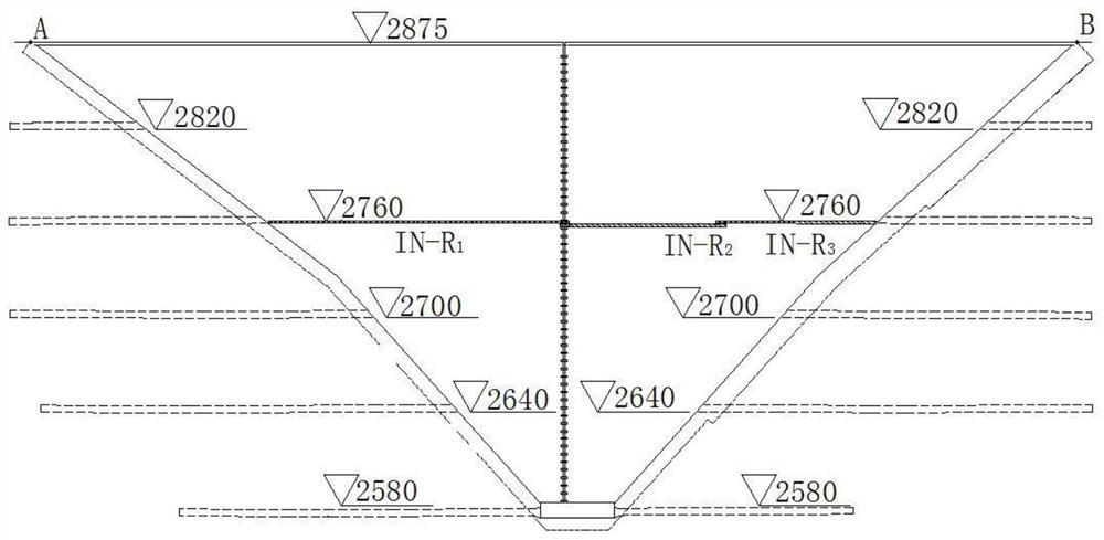 Core wall dam settlement monitoring method based on array displacement meters