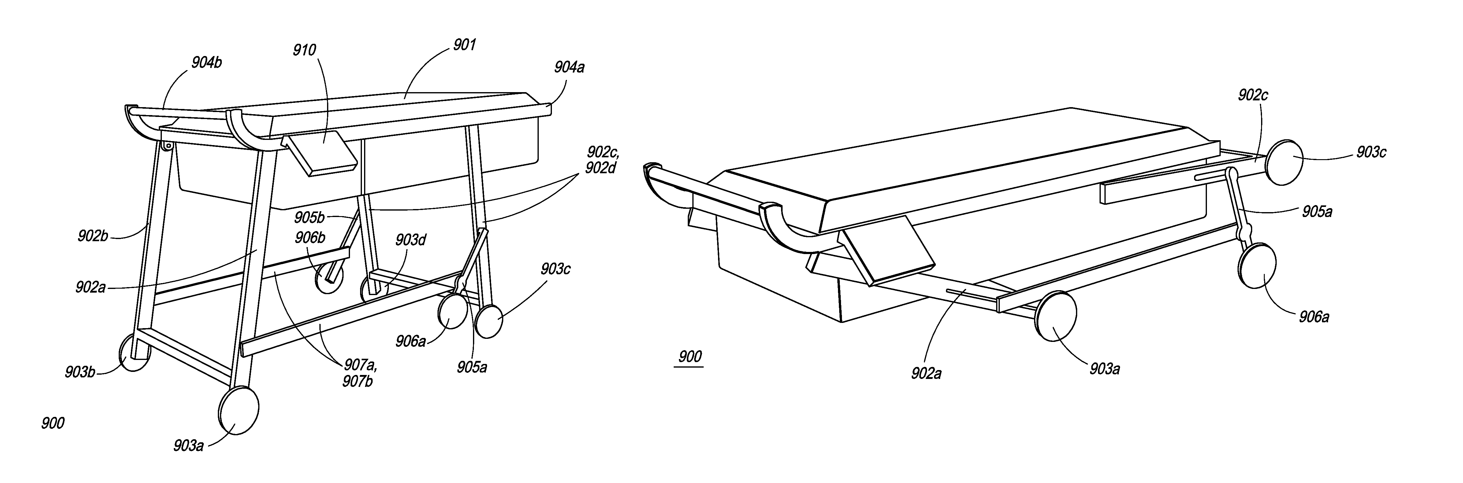 Integrated carry-on baggage cart and passenger screening station