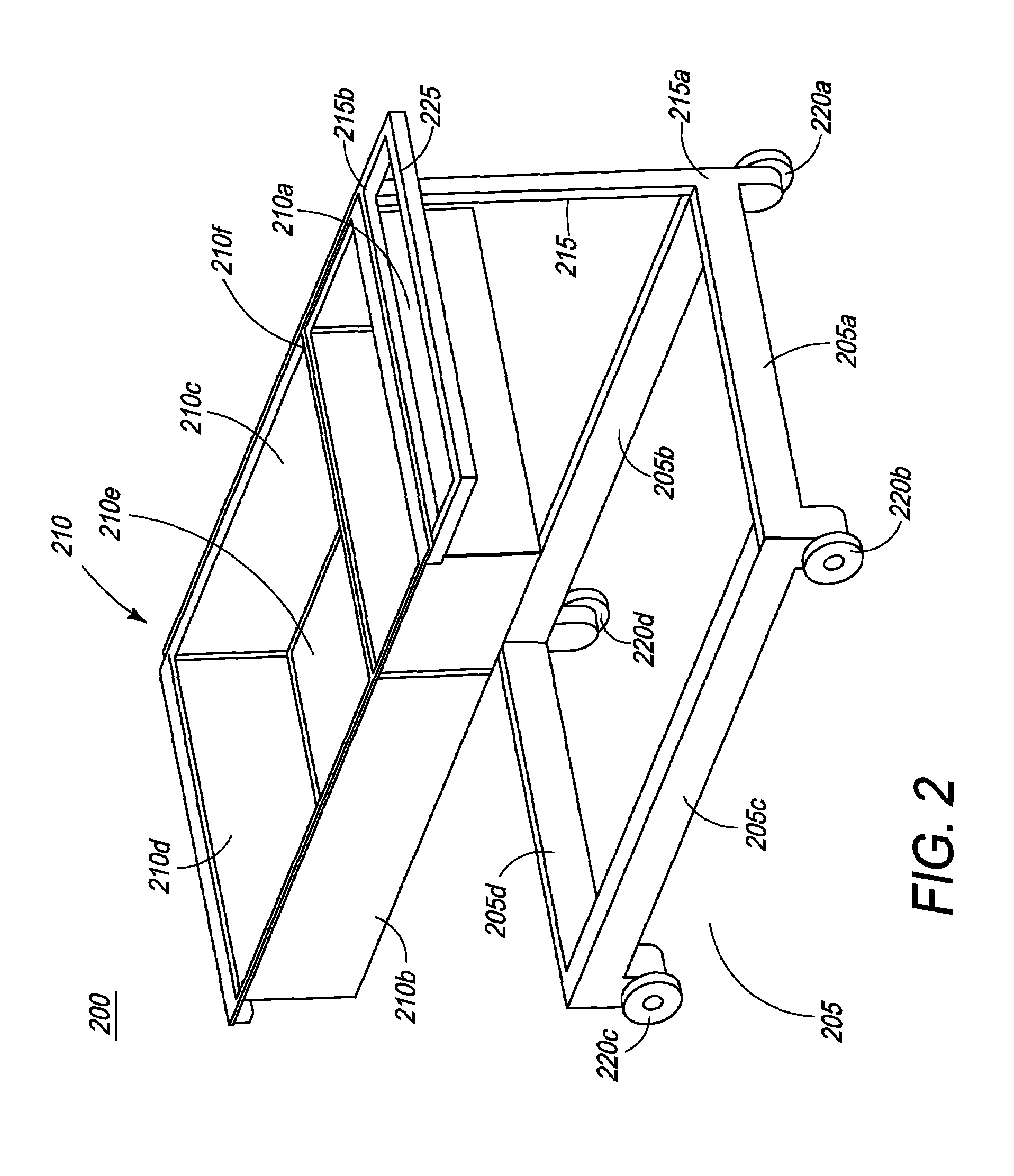 Integrated carry-on baggage cart and passenger screening station