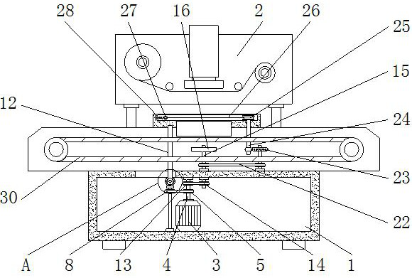 Environment-friendly automatic labeling device for paper diaper production