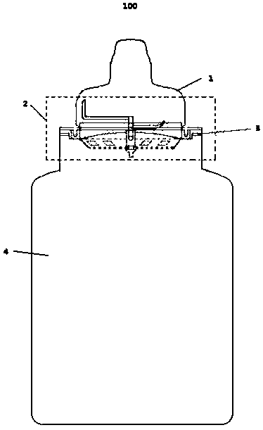 Anti-bloating feeding bottle