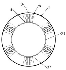 Compression hydraulic buffer structure