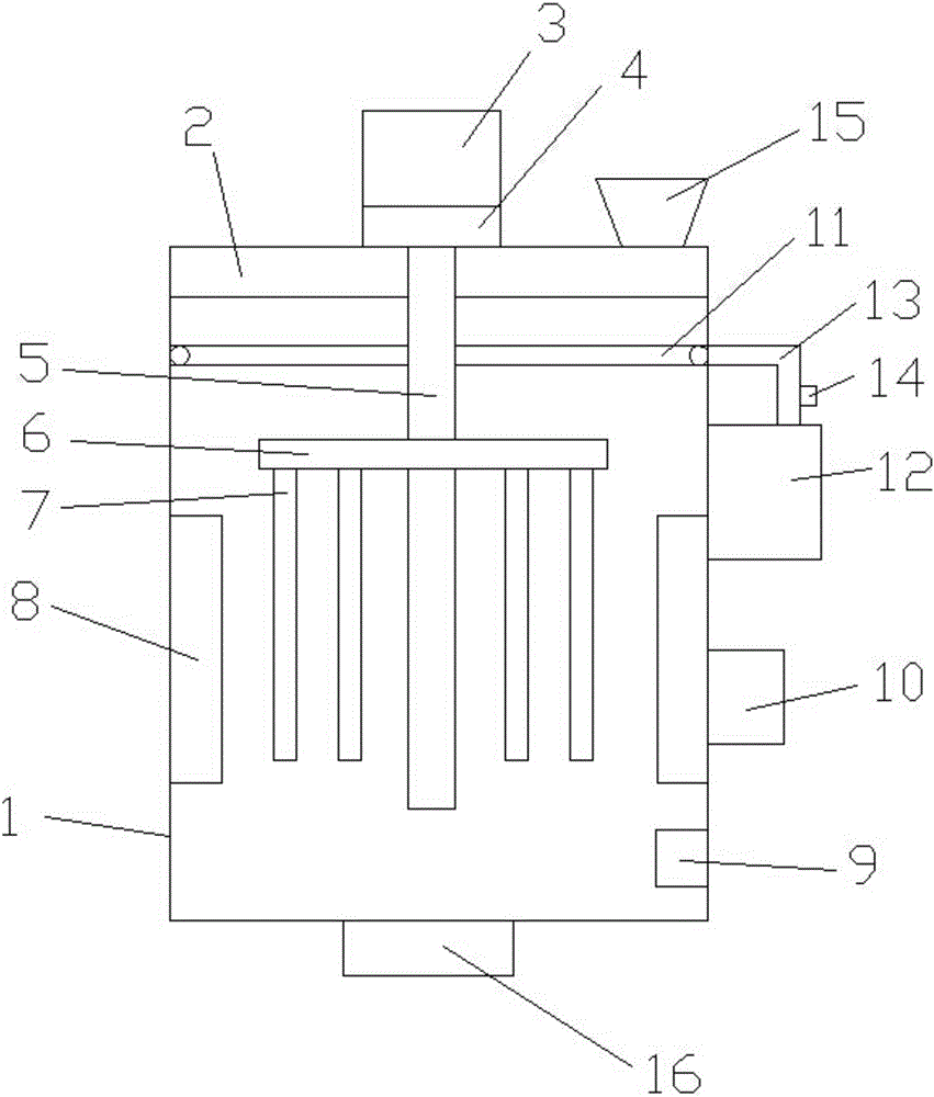 Mortar stirring device