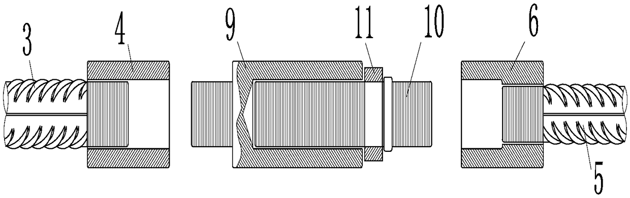 Connecting structure and method for prefabricated reinforced concrete beam and prefabricated reinforced concrete column