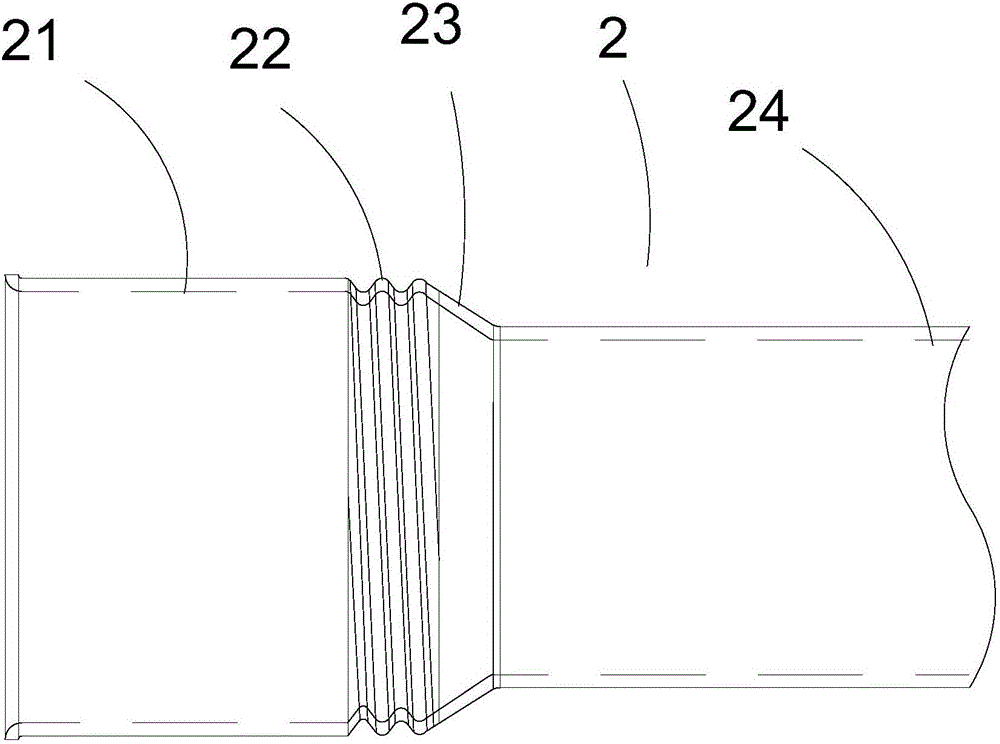 Connecting pipe system