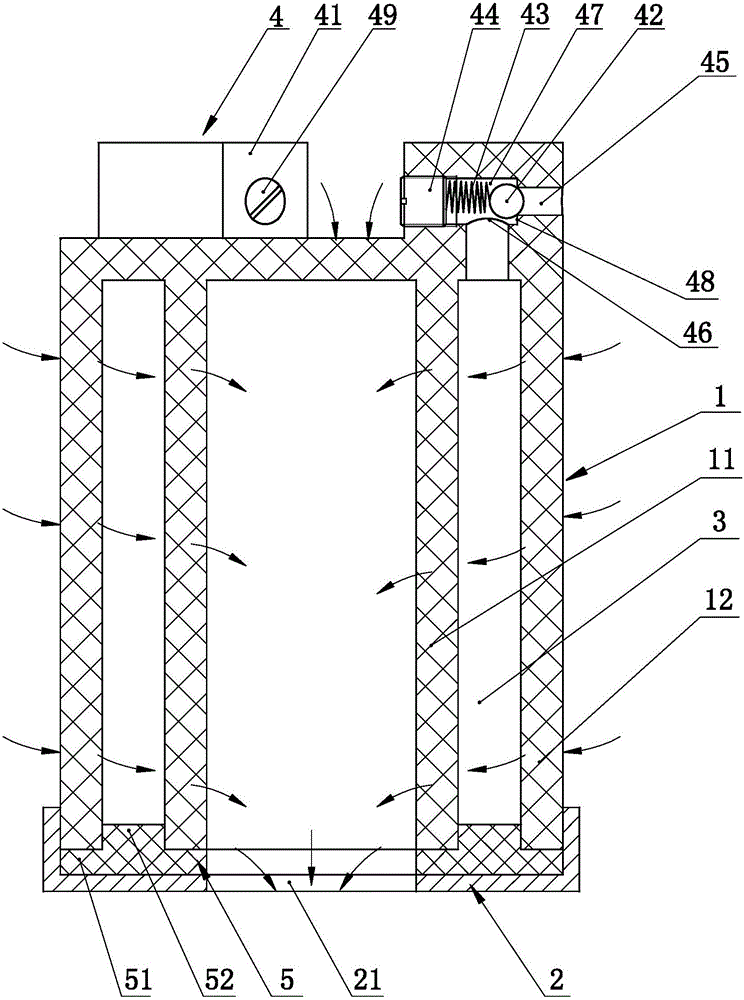 A filter element of an automobile fuel filter