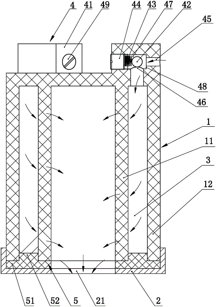 A filter element of an automobile fuel filter