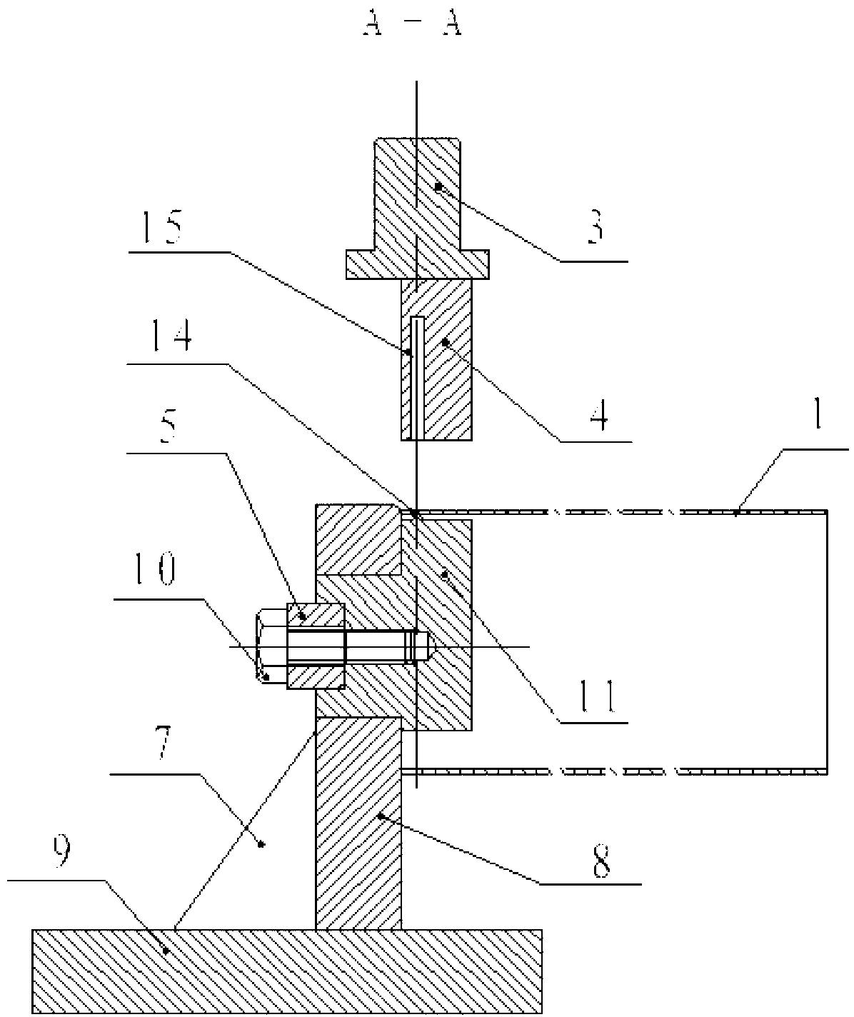 Stamping die used for metal pipe mouth forming