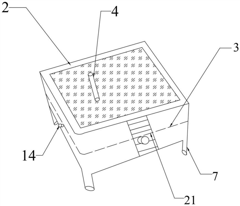 A kind of moisture-loving plant planting box and method for moisturizing the roots of moisture-loving plants