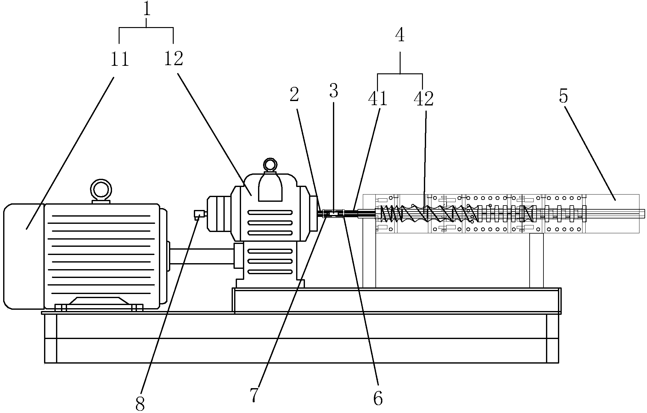 Double-screw extruder for producing powder coating