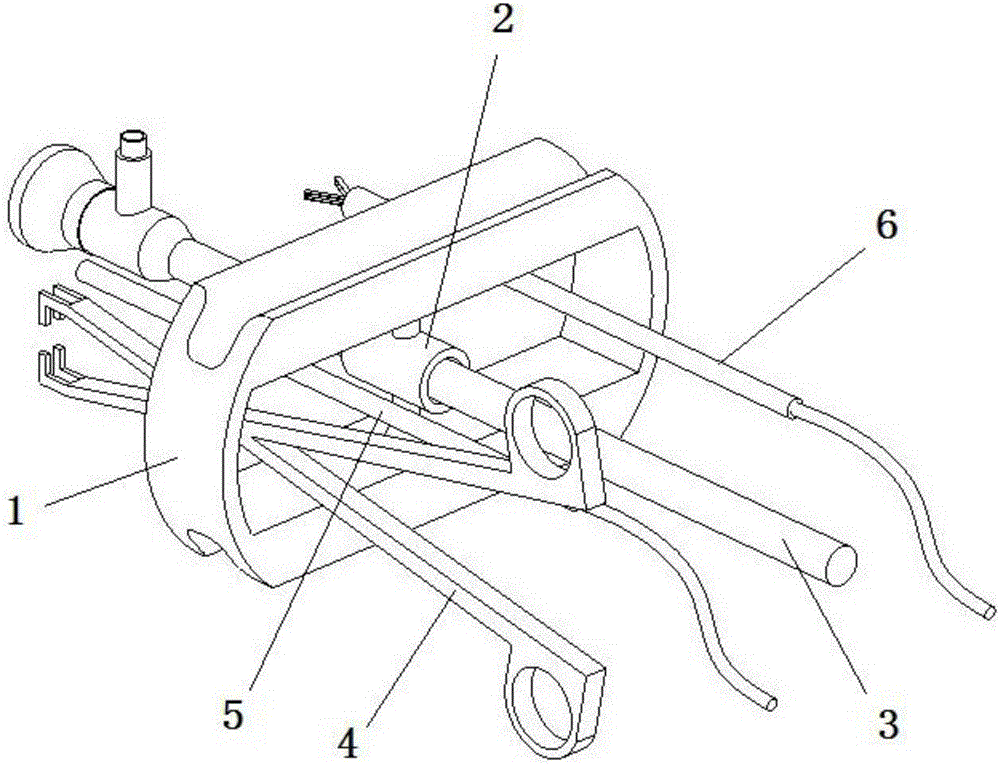 Liver tumor resection device based on waist transverse incision