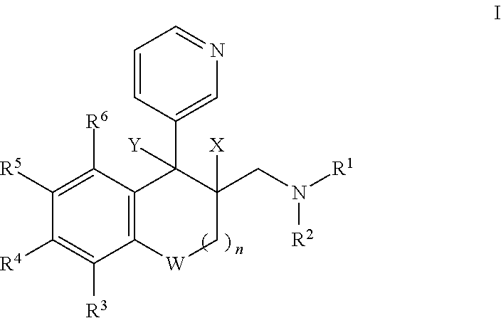 Saturated and unsaturated 3-pyridyl-benzocycloalkylmethyl-amines for use in treating pain, depression and/or anxiety