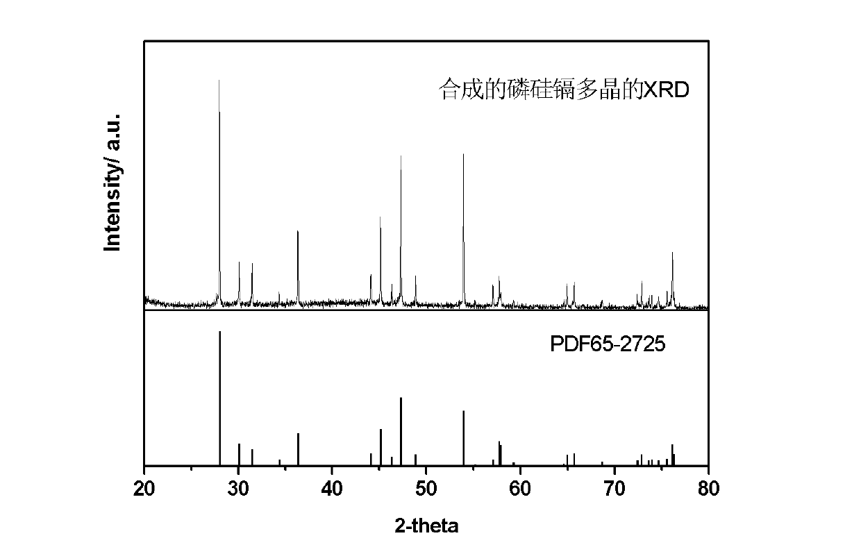 Method for growing phosphorus-silicon-cadmium single crystal