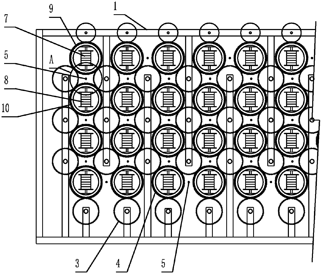 Hexagonal net automatic control efficient weaving system and use method thereof