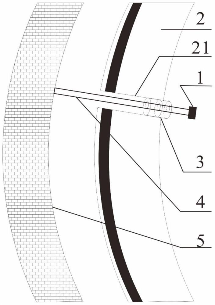 Auxiliary signal acquisition device and system for seismic wave advanced detection of double-shield TBM