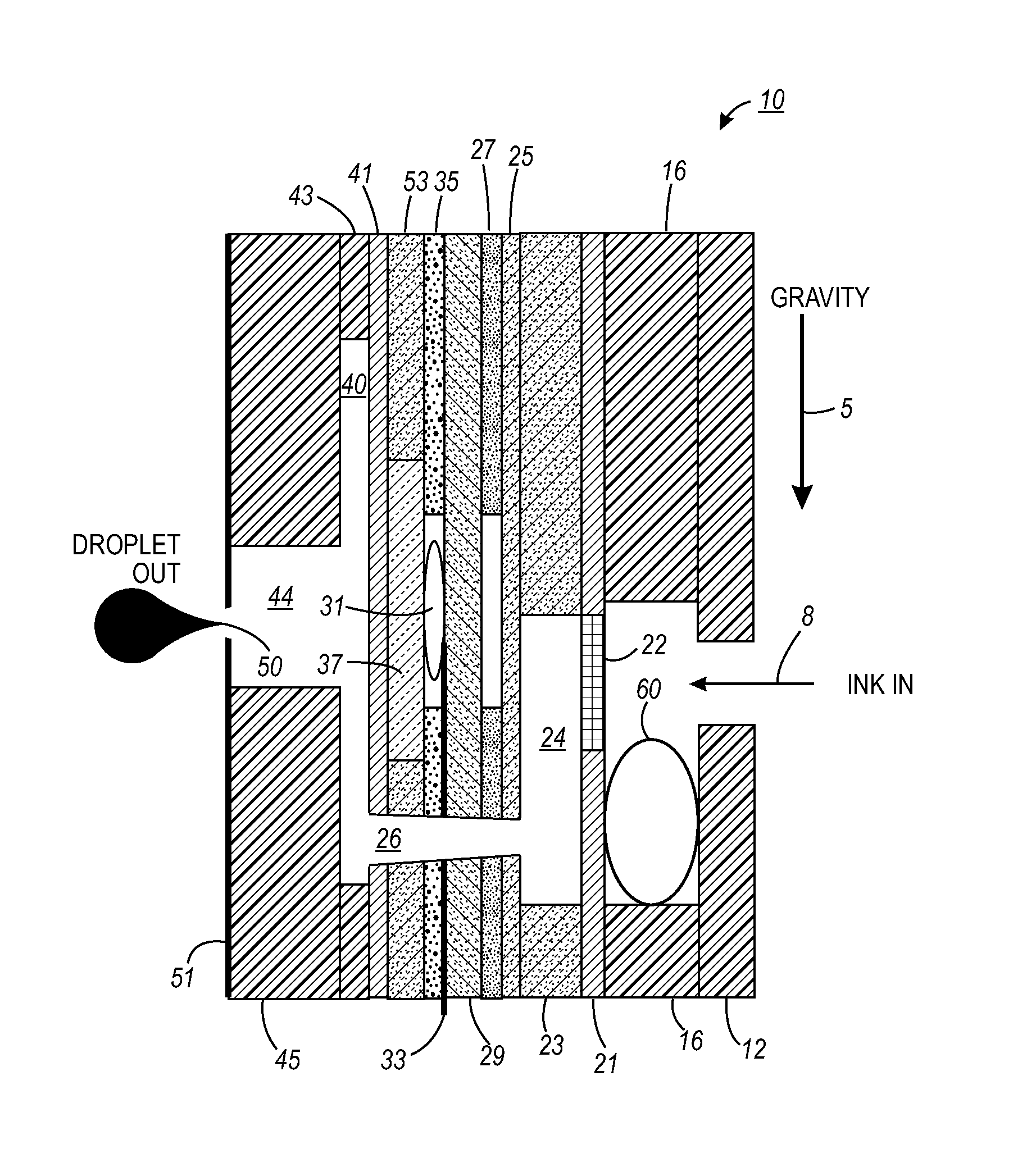 Rock screen with particle trap