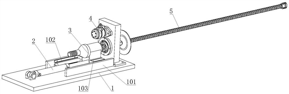 Hollow anchor rod propelling, mounting and grouting device