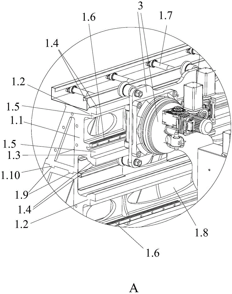 Vertical multi-track pulling robot for section bars