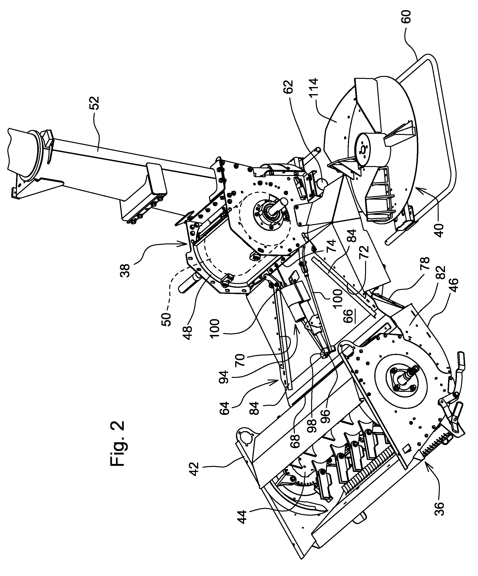 Variable rate diverter for a crop residue collecting device carried by a combine harvester