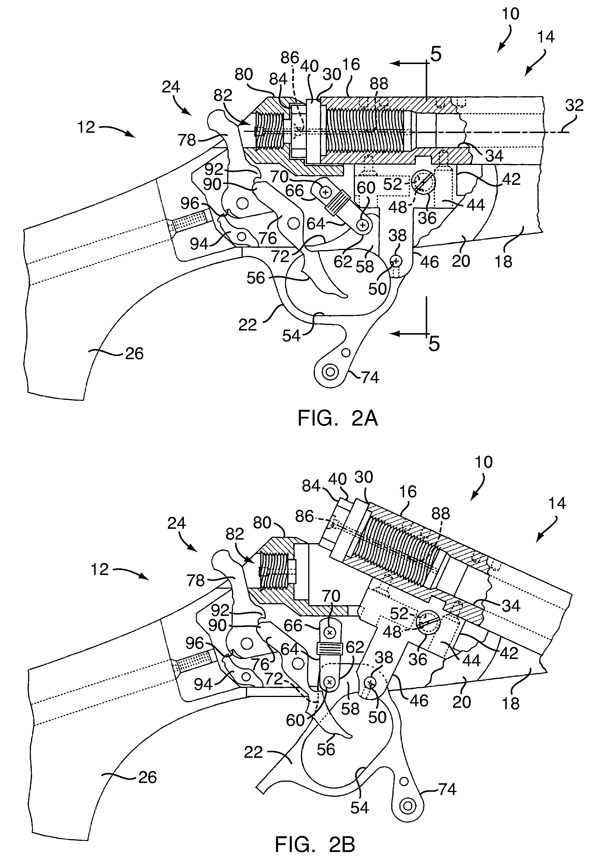 Muzzle loading firearm with break-open action