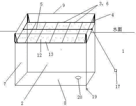 Box-type fish and vegetable mutualism breeding system