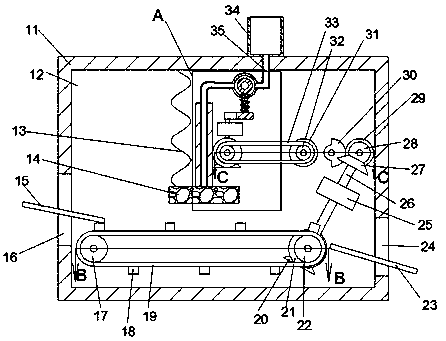 Carton printing device capable of automatically adding ink at regular time